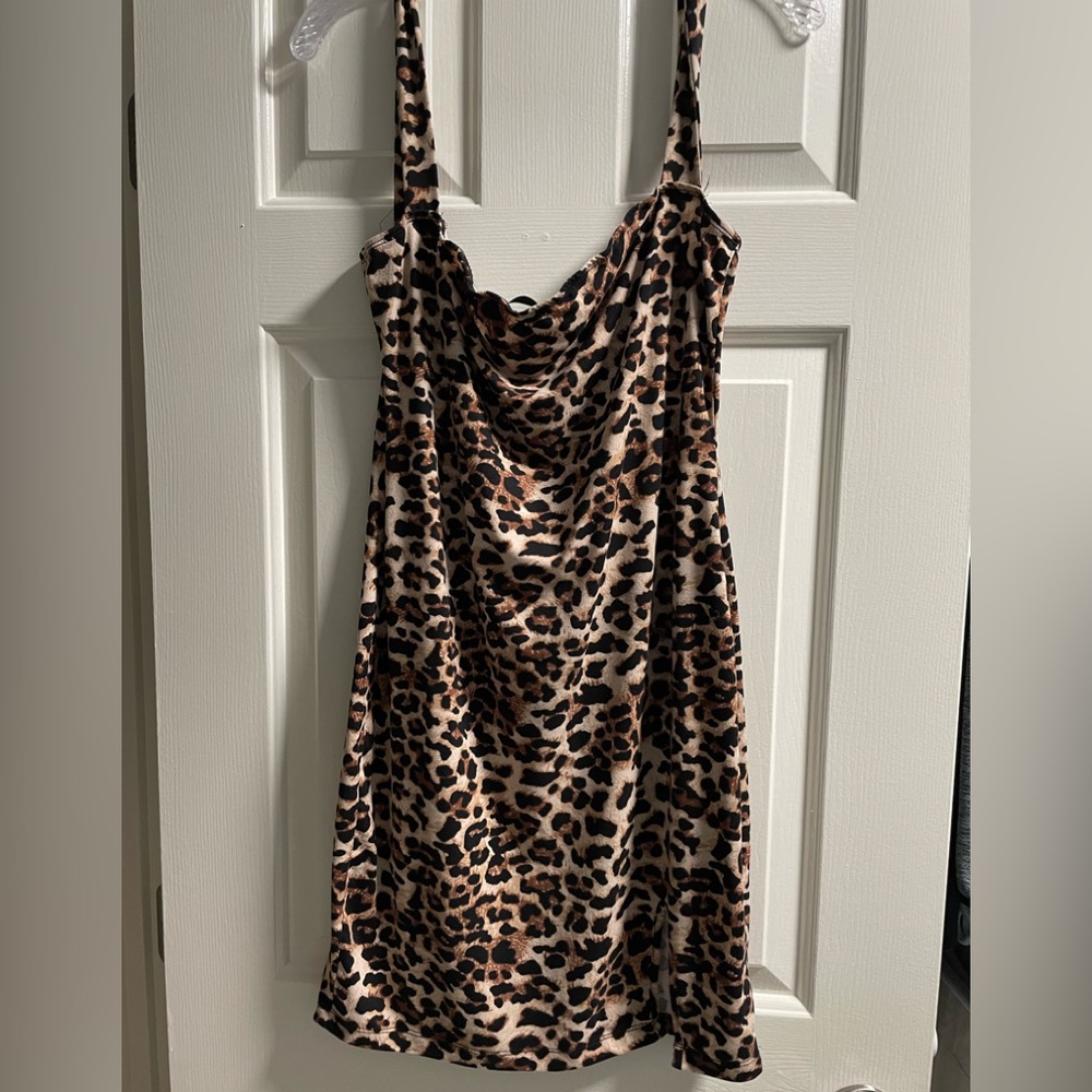 Shein leopard print dress
